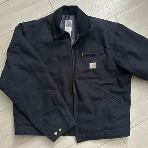Vintage Carhartt J01 BLK Black
Blanket Lined Cord Collar Jacket